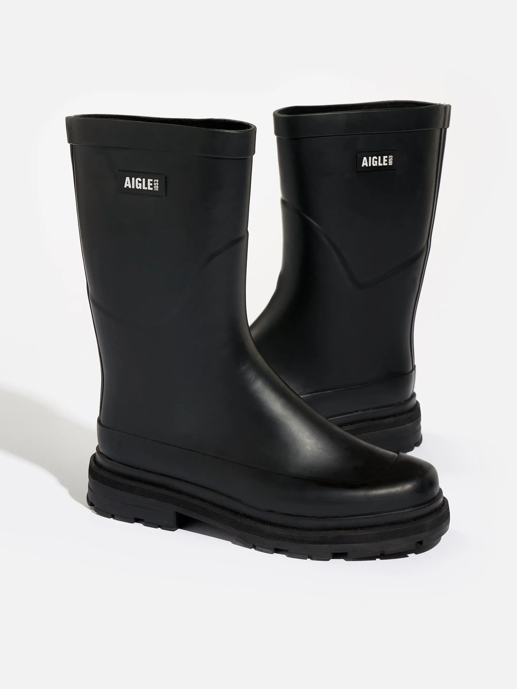 AIGLE | MID RAIN NOIR   BOOTS FOR WOMEN