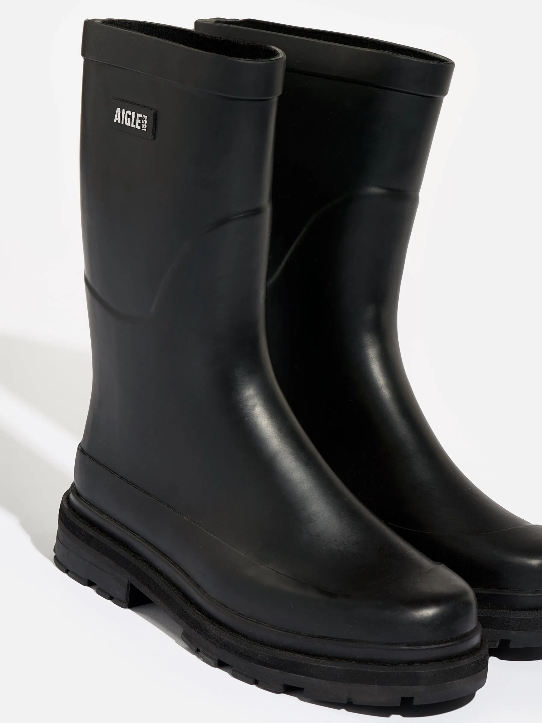 AIGLE | MID RAIN NOIR   BOOTS FOR WOMEN