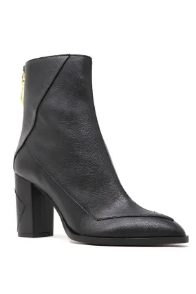 Almasi Black Vegan Apple Leather Boots