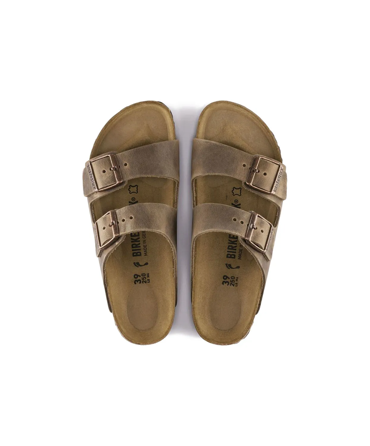 Birkenstock Arizona Oiled Leather Tobacco Brown Sandals