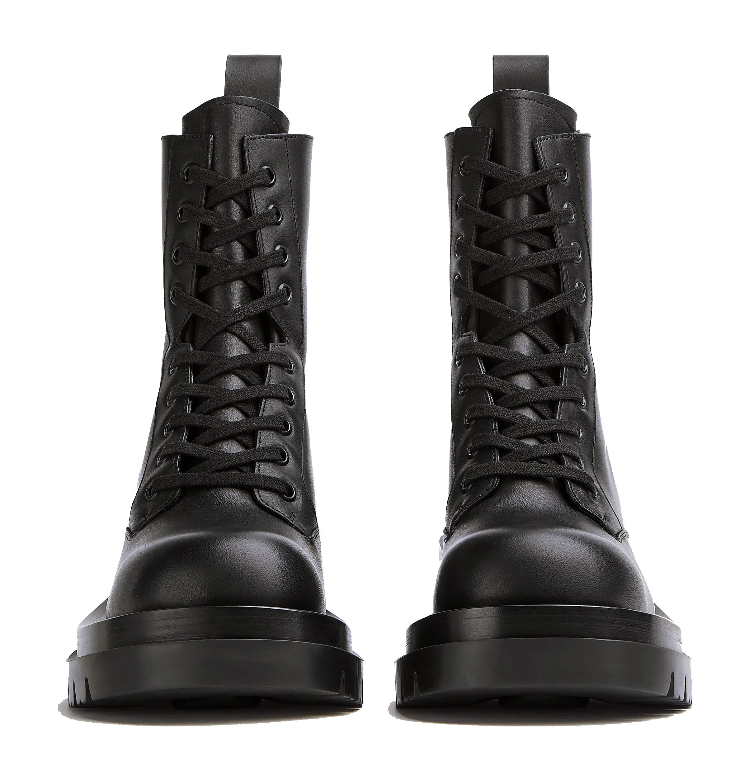 BV Lug Lace 7cm Boot, Black