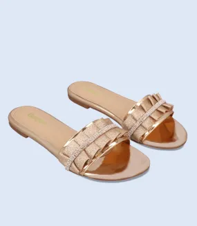 BW8746-CHAMPAGNE-Women Formal Slipper