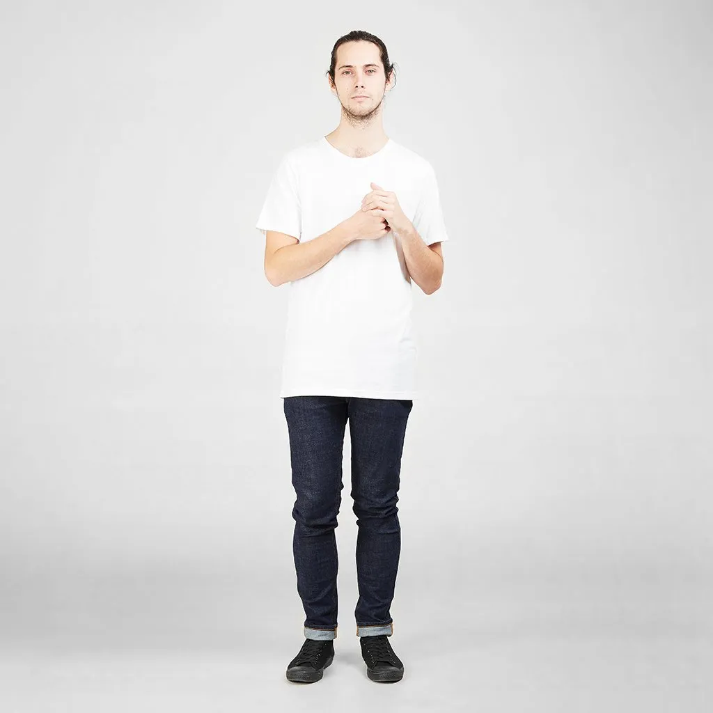 Cotton Tall Crew | White