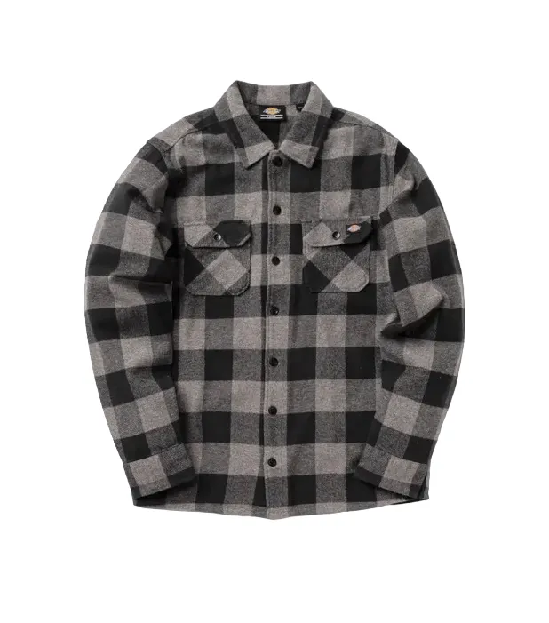 Dickies unisex adult cotton flannel shirt New Sacramento DK0A4XDZGYM gray