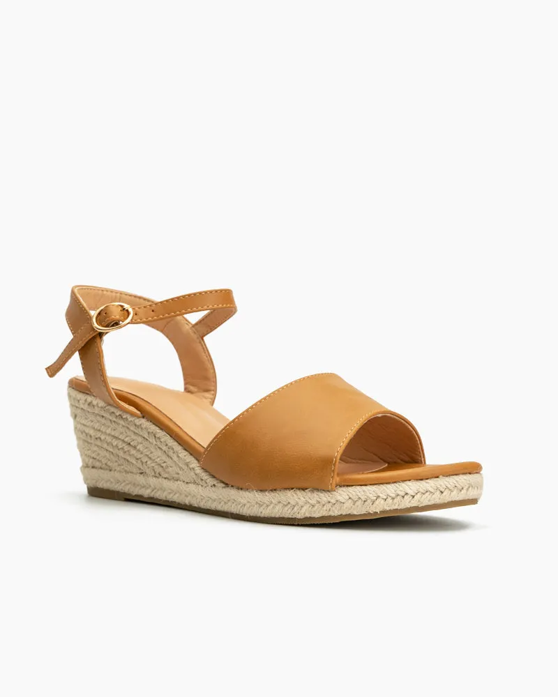 Espadrille Platform Open Toe Wedge Sandals