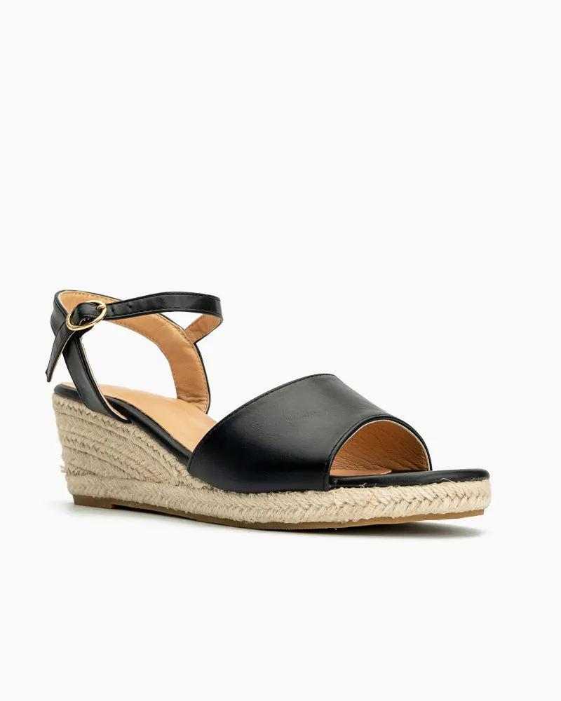 Espadrille Platform Open Toe Wedge Sandals