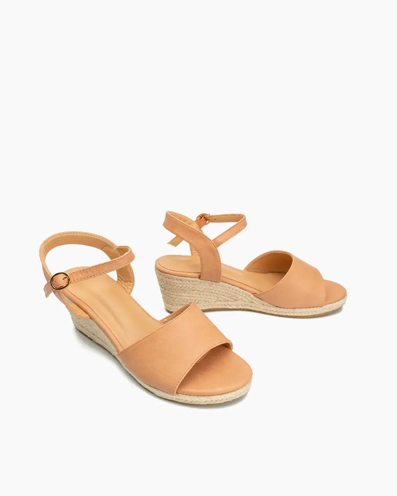 Espadrille Platform Open Toe Wedge Sandals