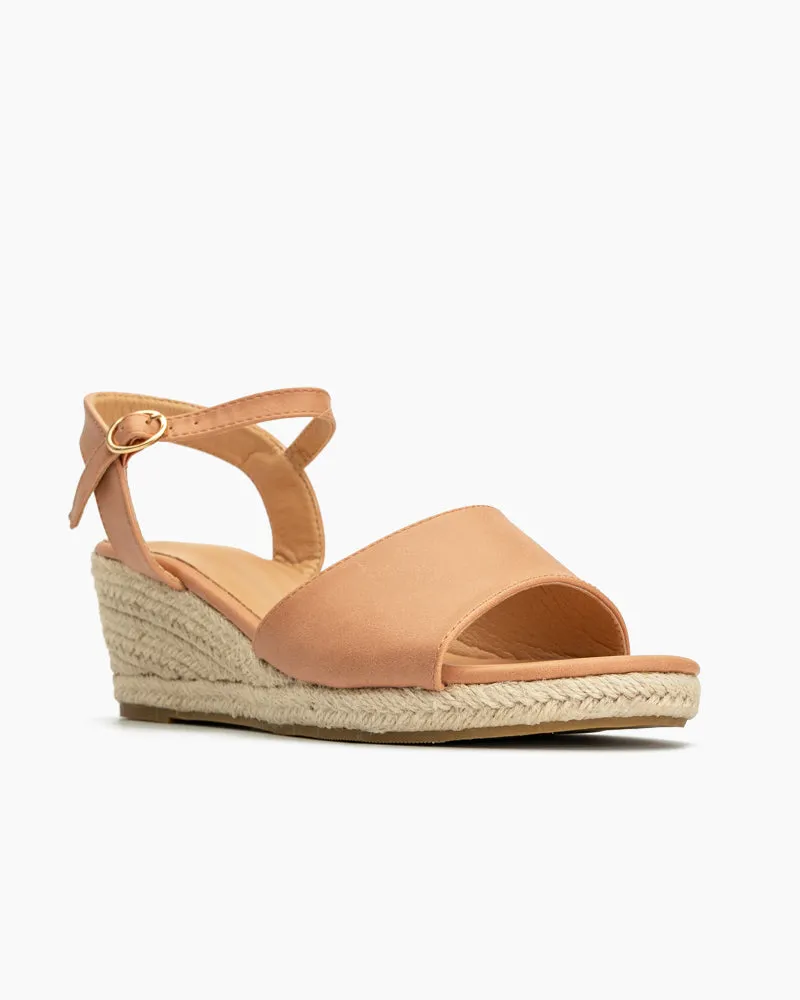 Espadrille Platform Open Toe Wedge Sandals