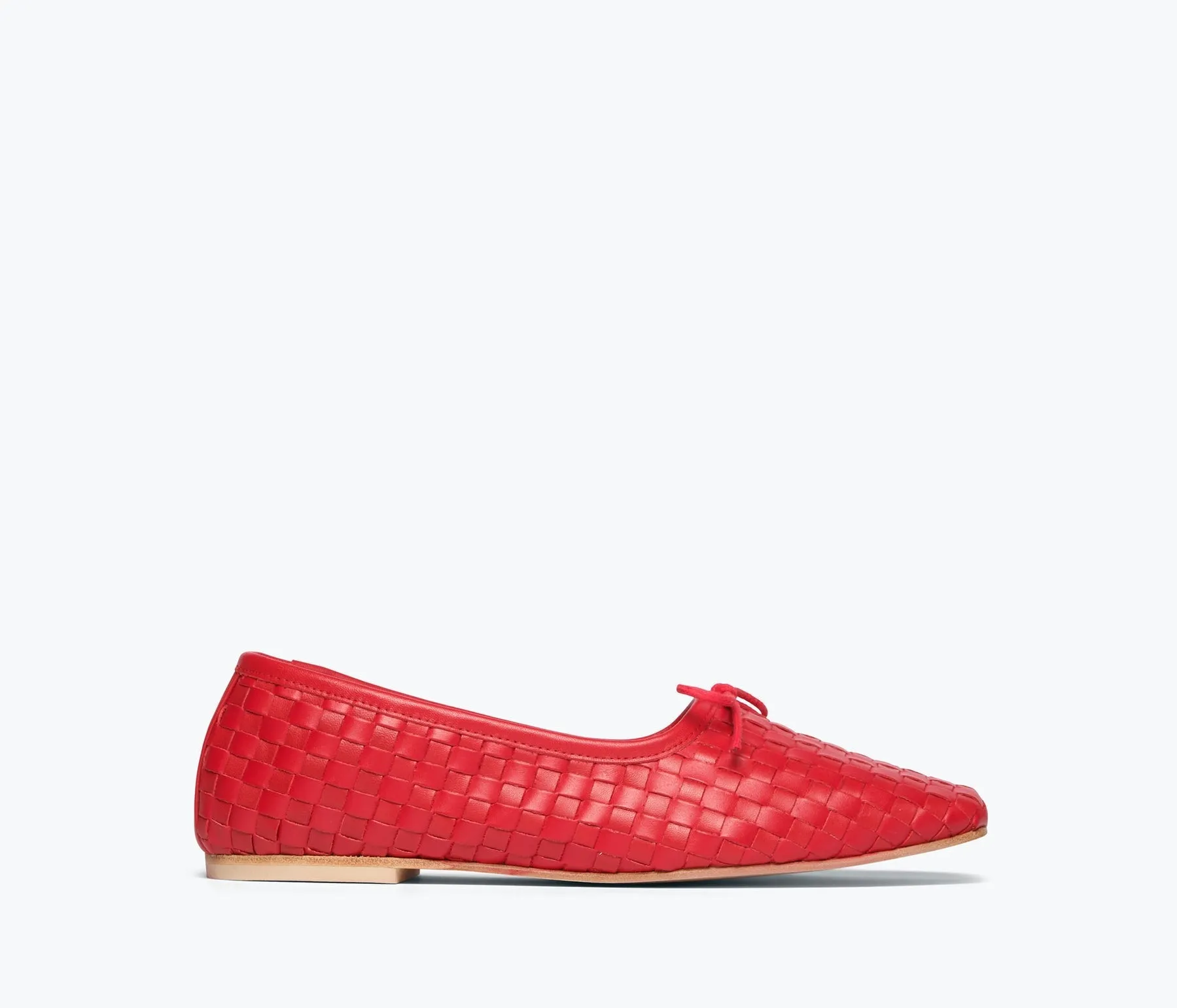 Freda Salvador Jada Square Toe Ballet Flat Crimson Red