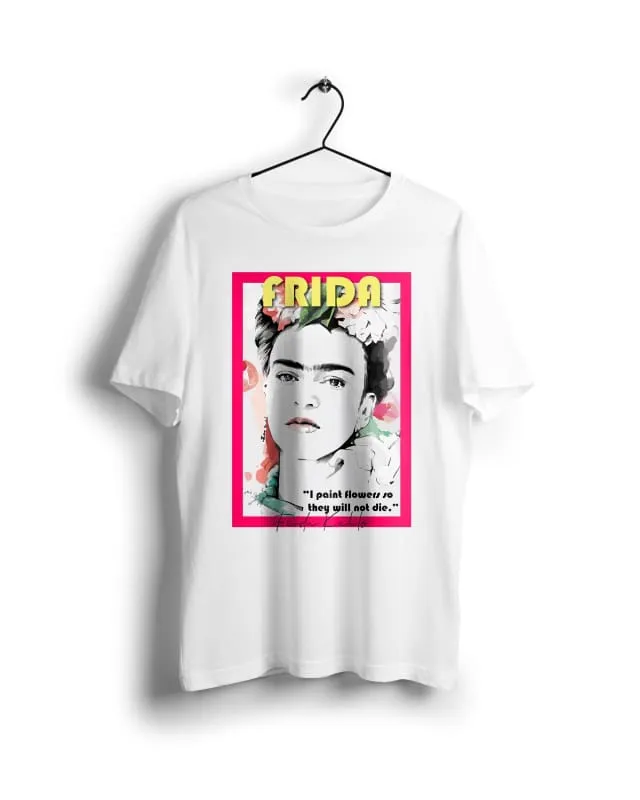 Frida Kahlo - Digital Graphics Basic T-shirt White