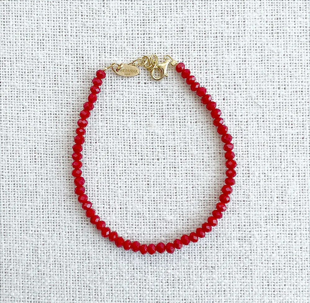 Granada Red Crystal Bracelet