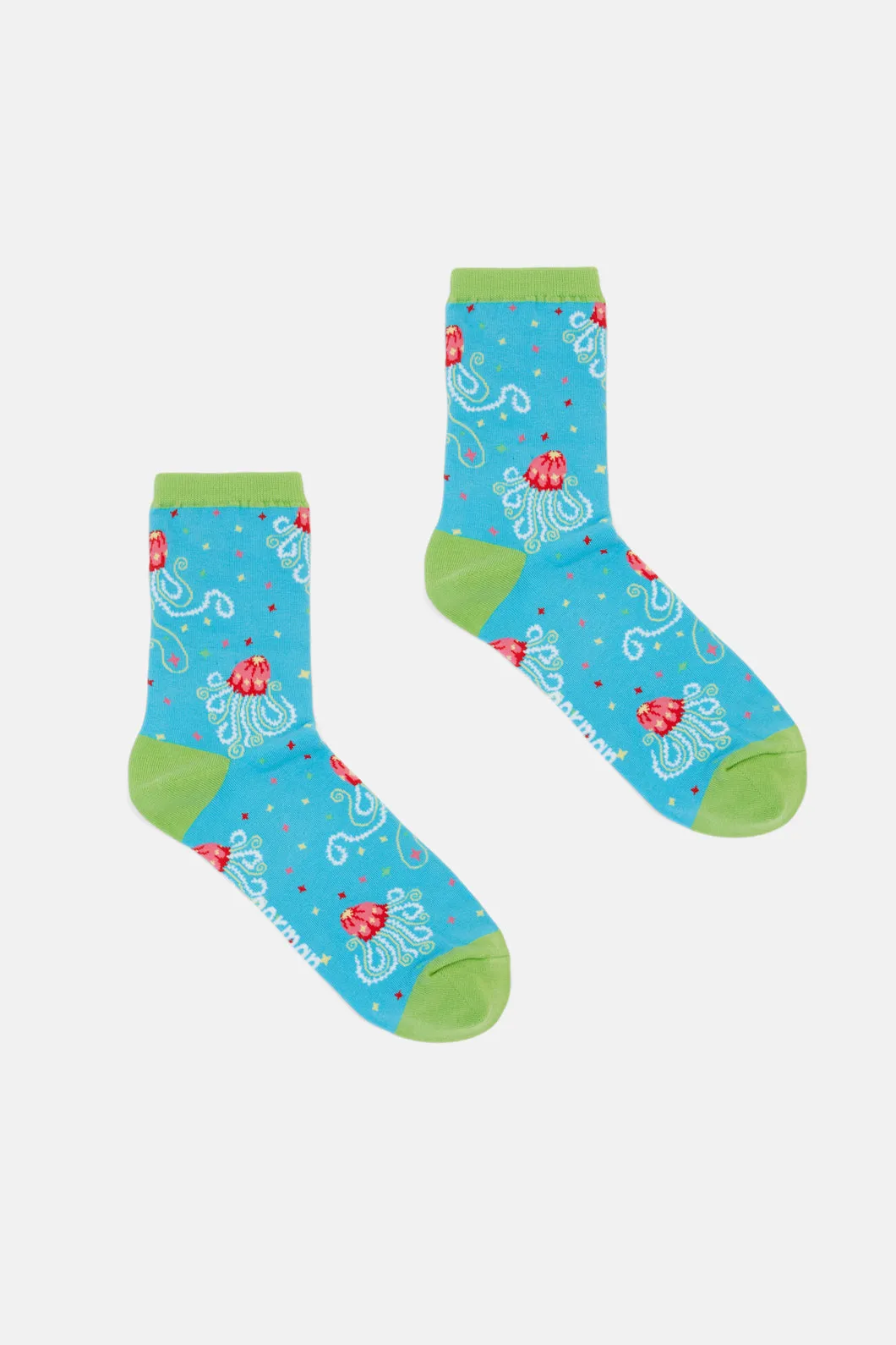 Green Jellyfish Socks