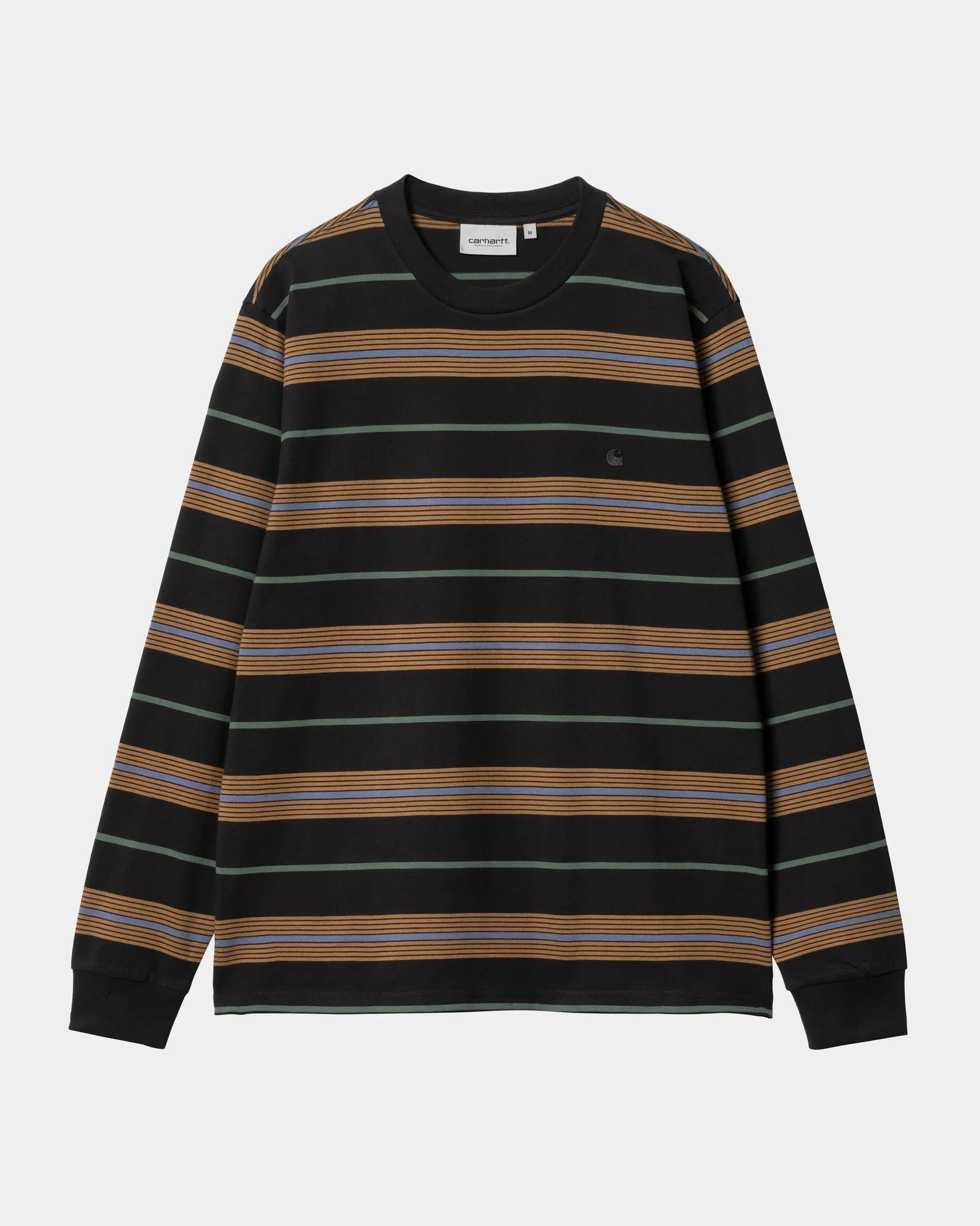 Haynes Stripe Long Sleeve T-Shirt |  Black