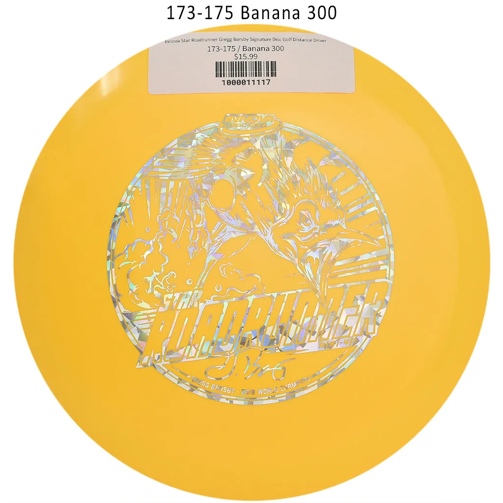 Innova Star Roadrunner Gregg Barsby Signature Disc Golf Distance Driver