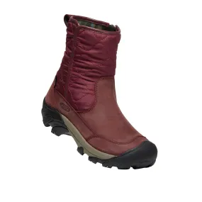 Keen Betty Pull-On Waterproof Boot (Women) - Burgundy/Black