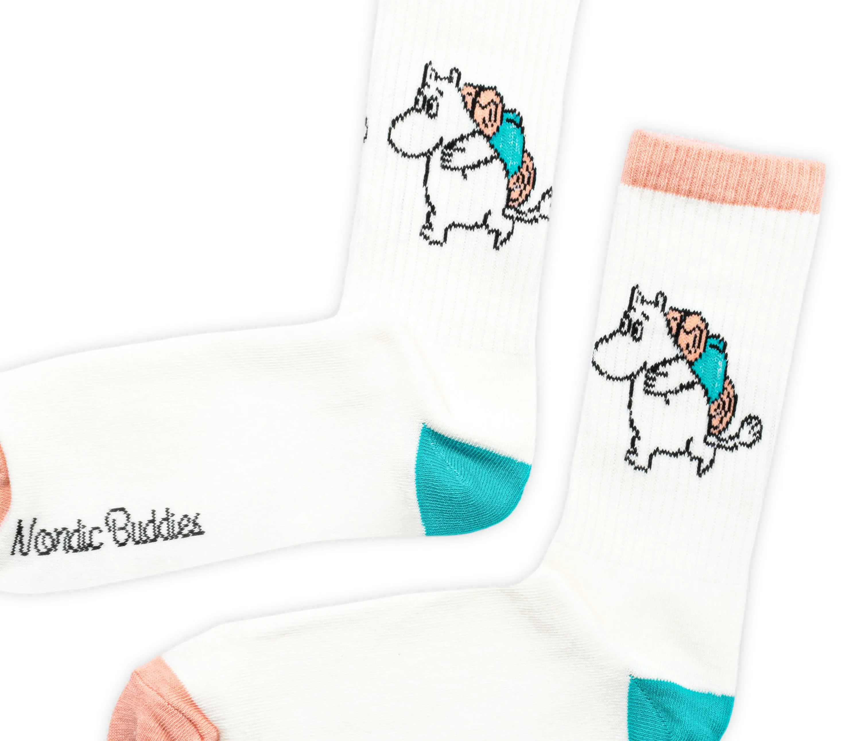 Moomintroll Camping Retro Men Socks - White