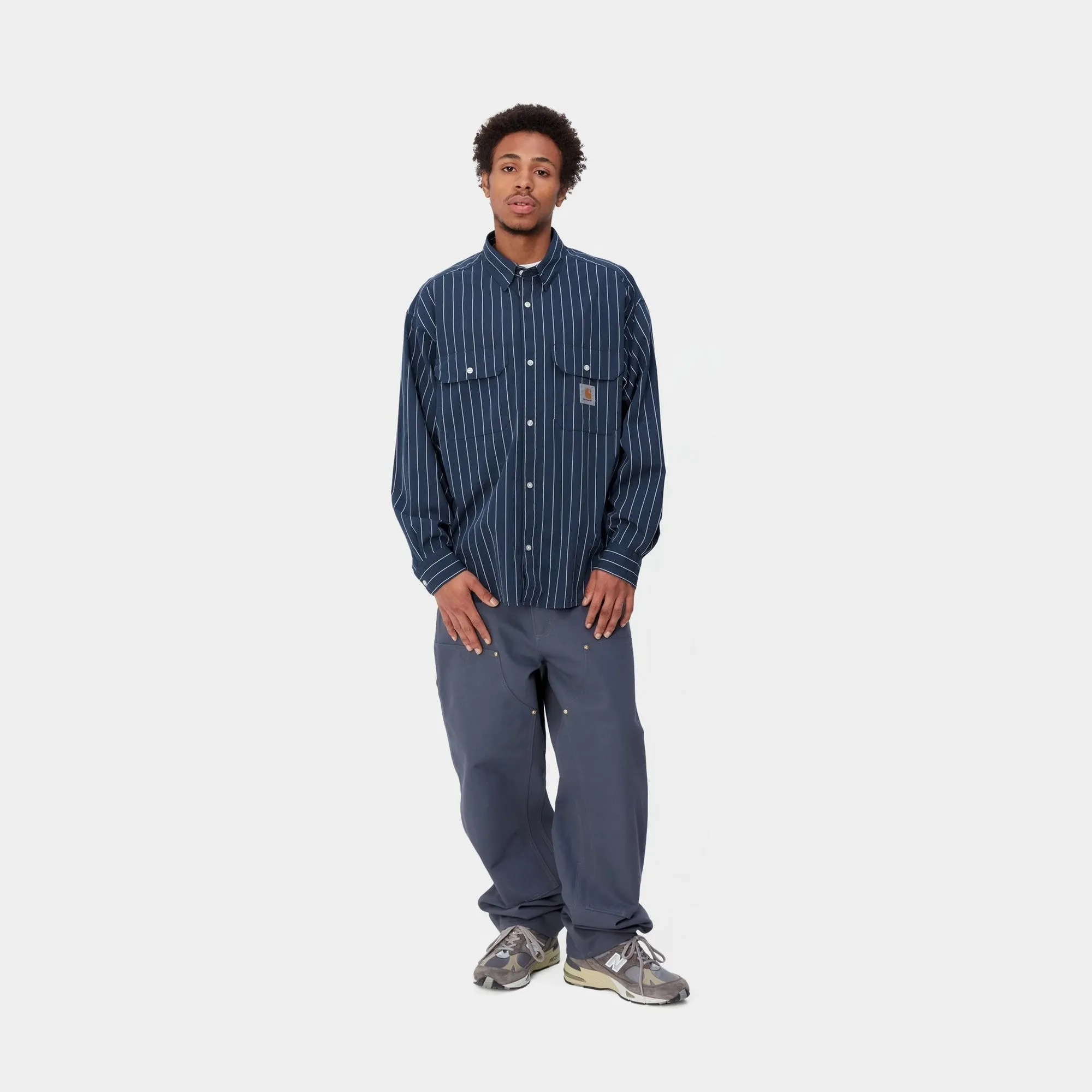 Orlean Stripe Shirt | Blue / White