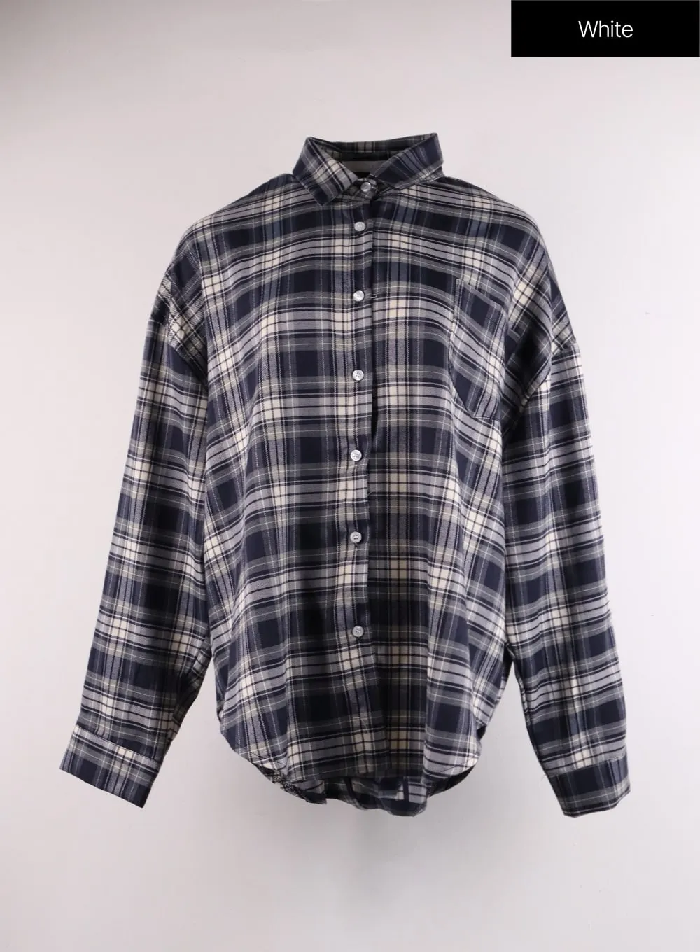 Oversized Checkered Shirt IF402