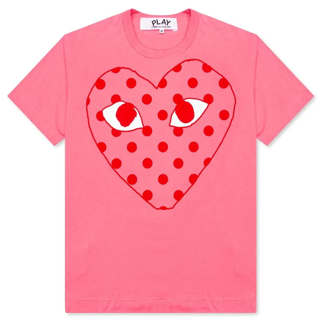 Pastelle Polka Dot Logo T-Shirt - Pink