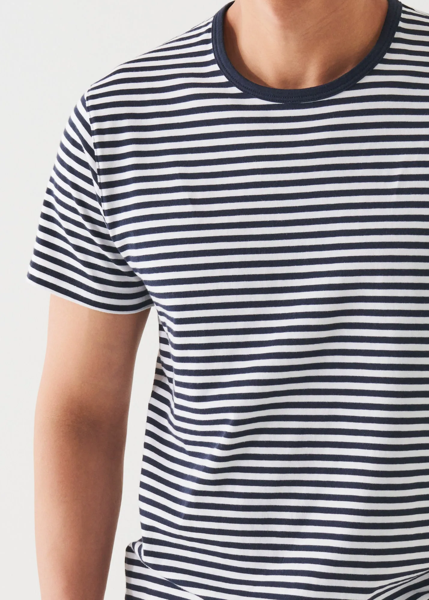 PIMA COTTON STRETCH STRIPED T-SHIRT