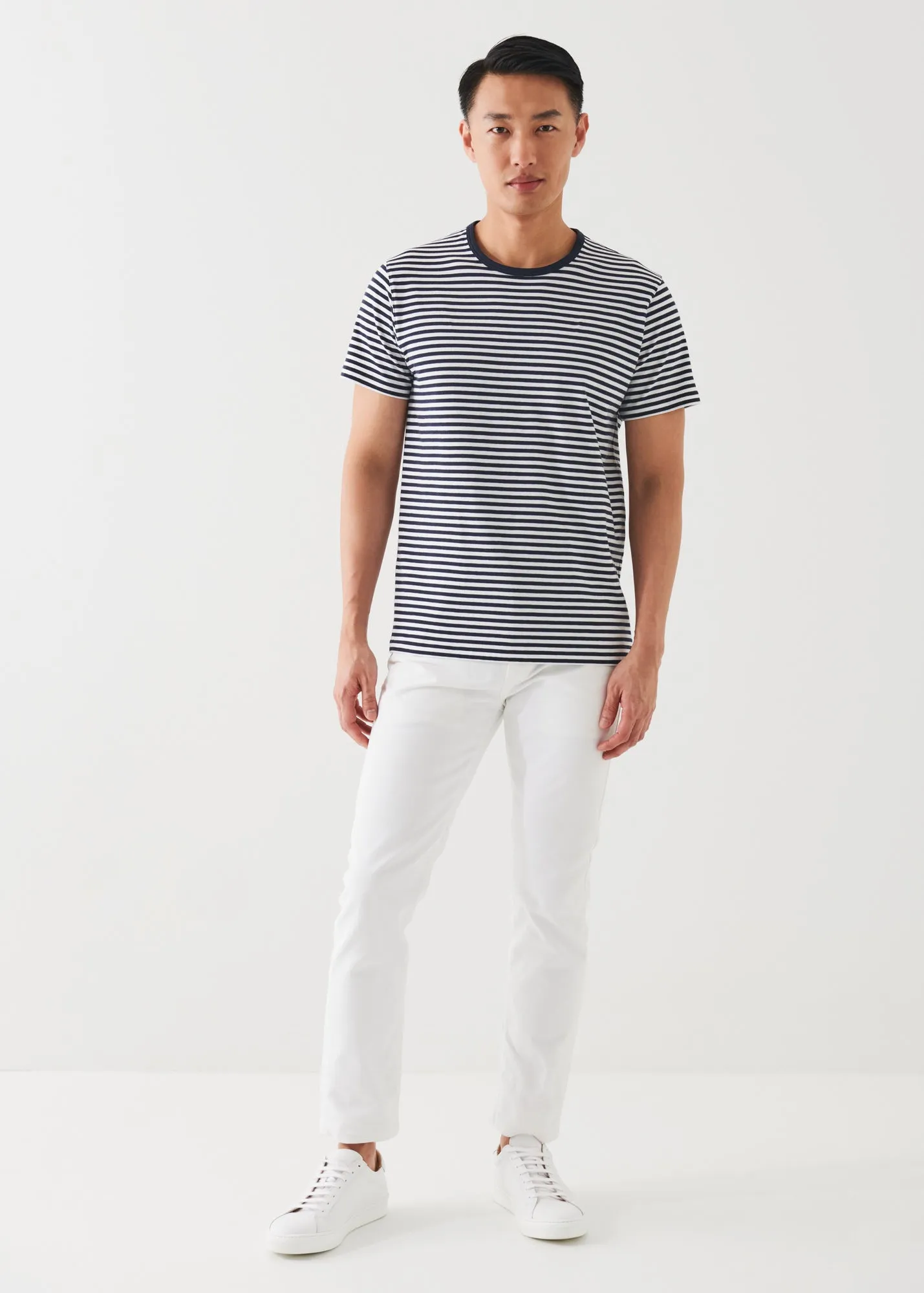 PIMA COTTON STRETCH STRIPED T-SHIRT