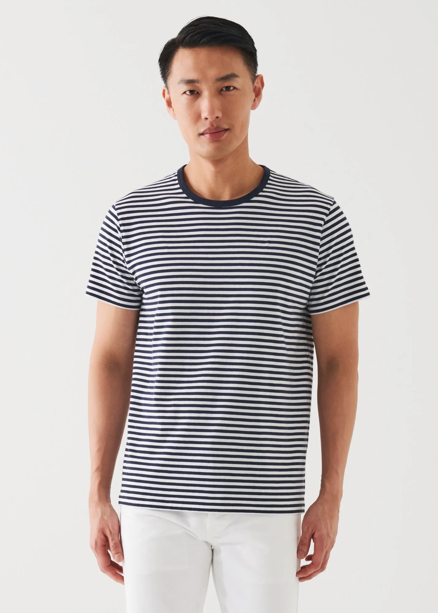 PIMA COTTON STRETCH STRIPED T-SHIRT