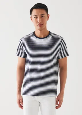 PIMA COTTON STRETCH STRIPED T-SHIRT