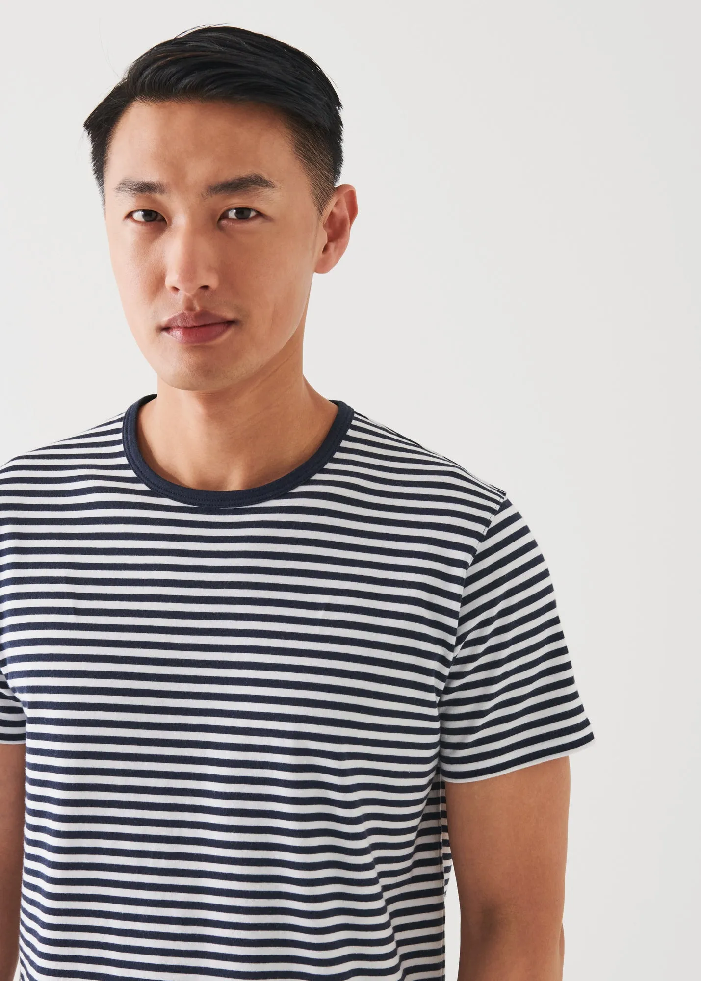 PIMA COTTON STRETCH STRIPED T-SHIRT