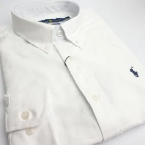 PRL designer men's dress Shirt | White