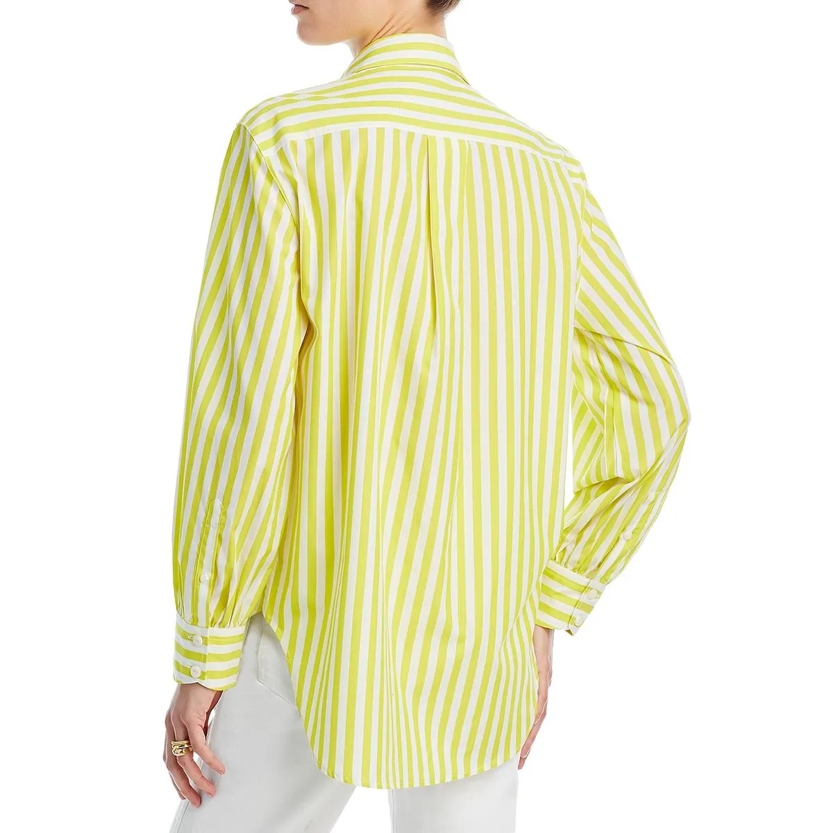 Rag & Bone Womens Maxine Cotton Striped Button-Down Top