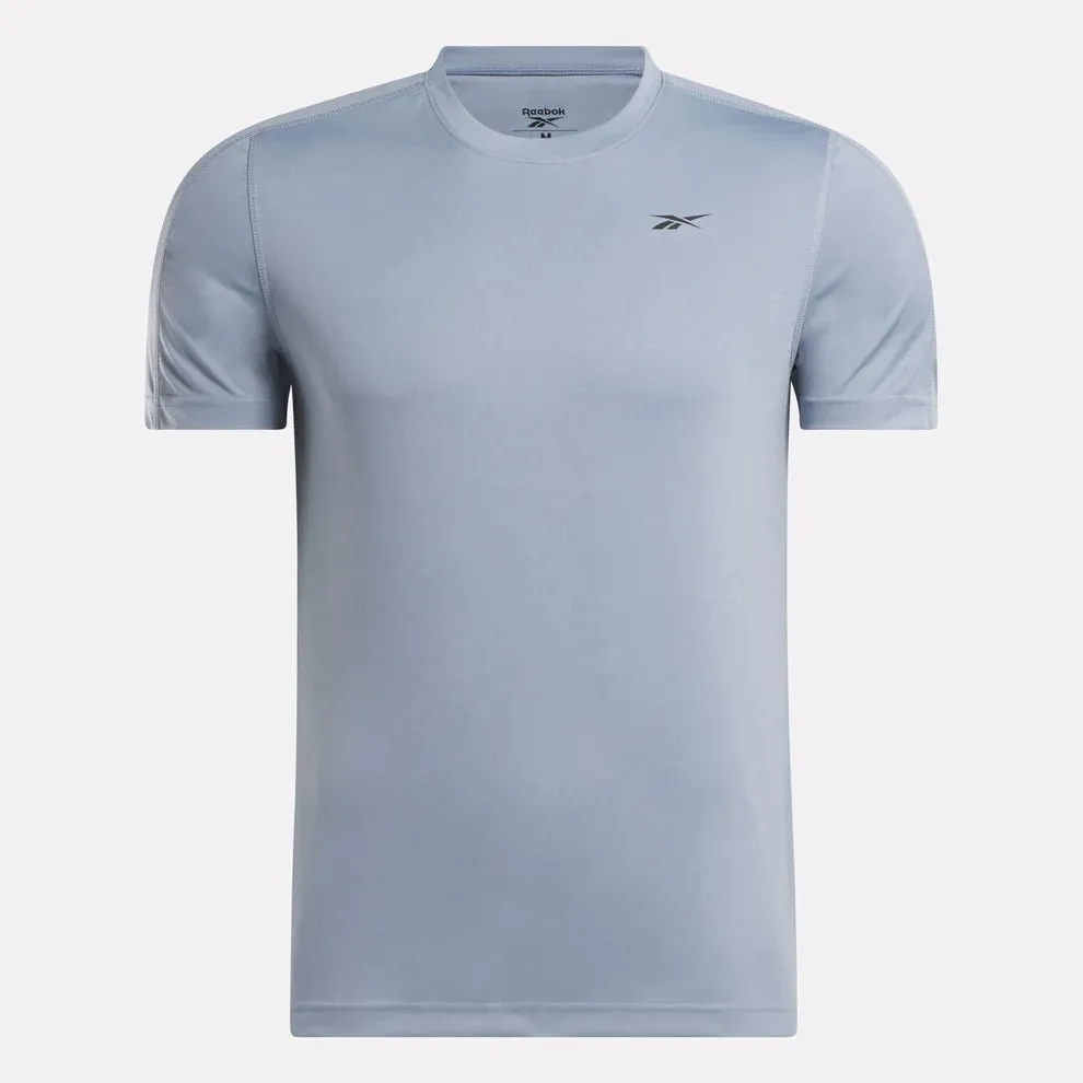 REEBOK MEN'S SS TECH BLUE TRAINING TEE