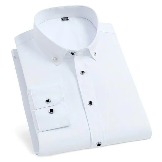 Refined Gentleman Men Dress Shirt