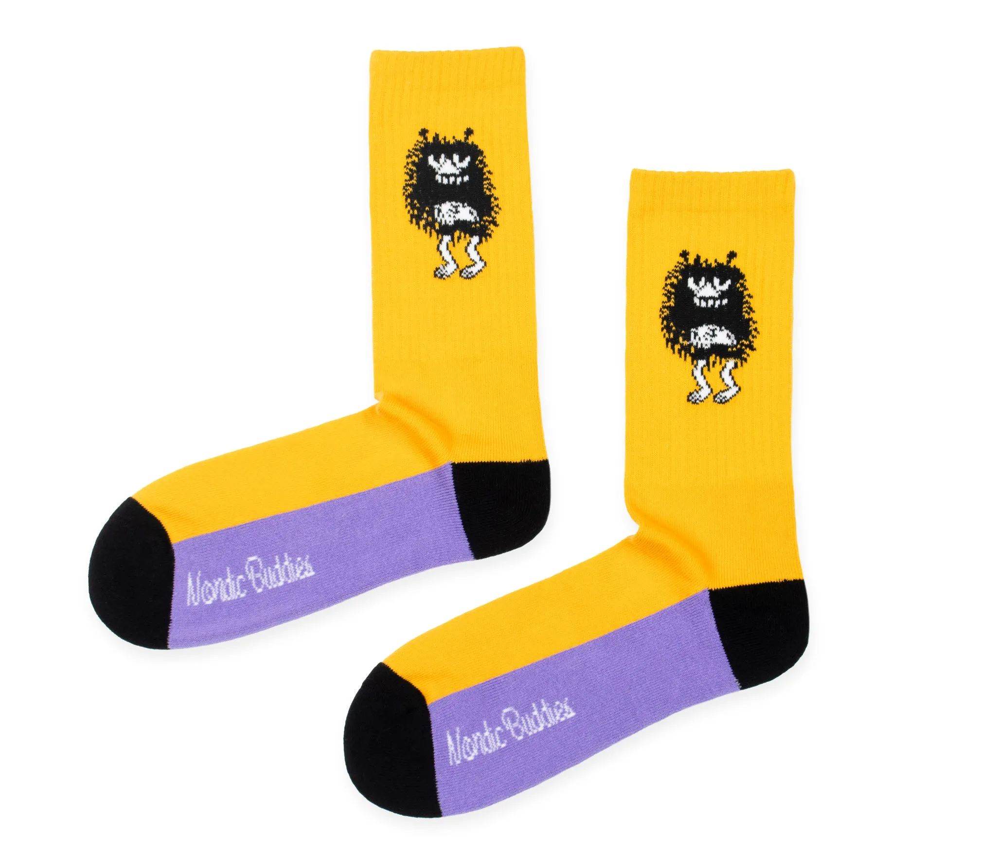 Stinky's Get Away Retro Men Socks - Yellow