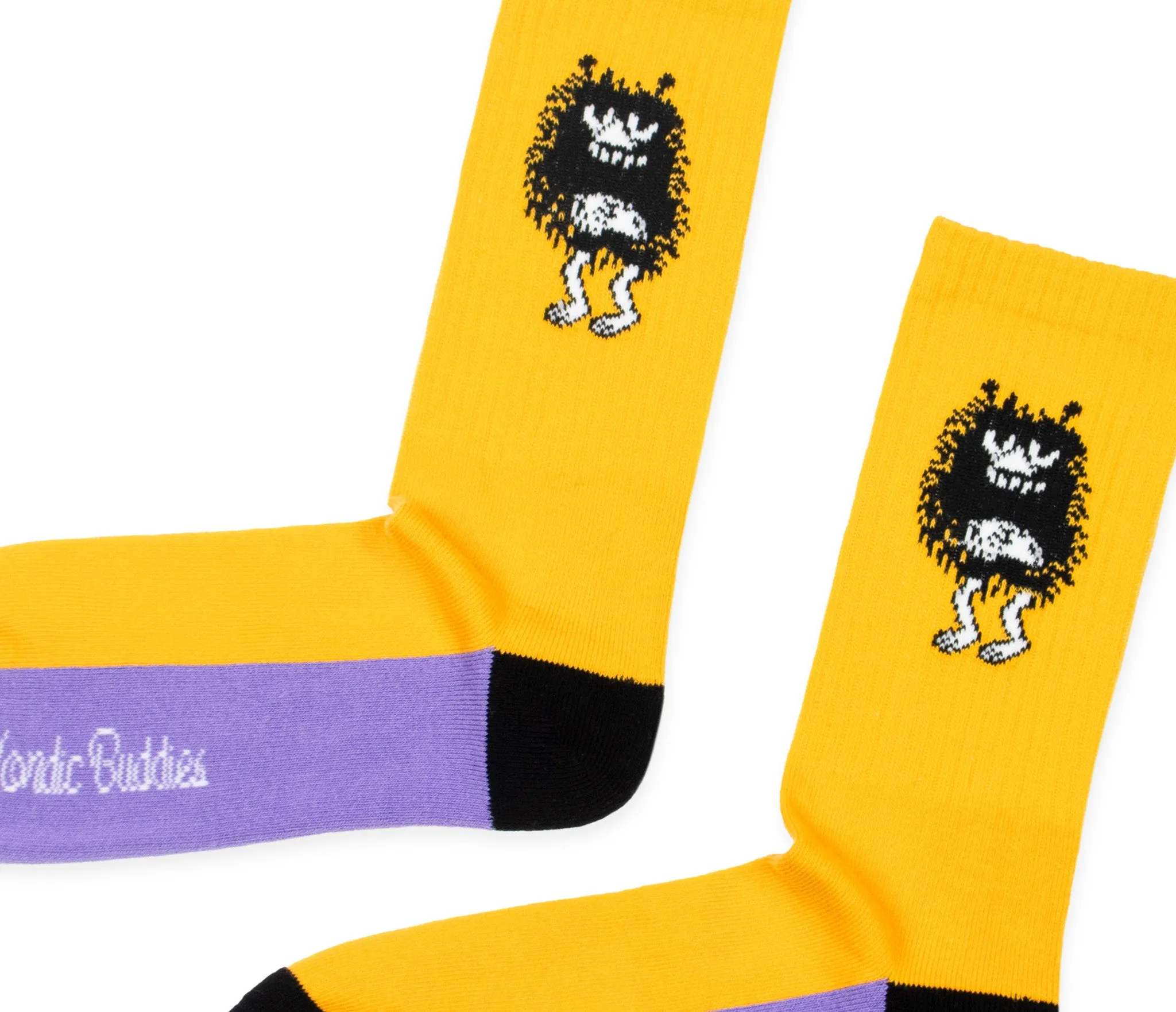 Stinky's Get Away Retro Men Socks - Yellow