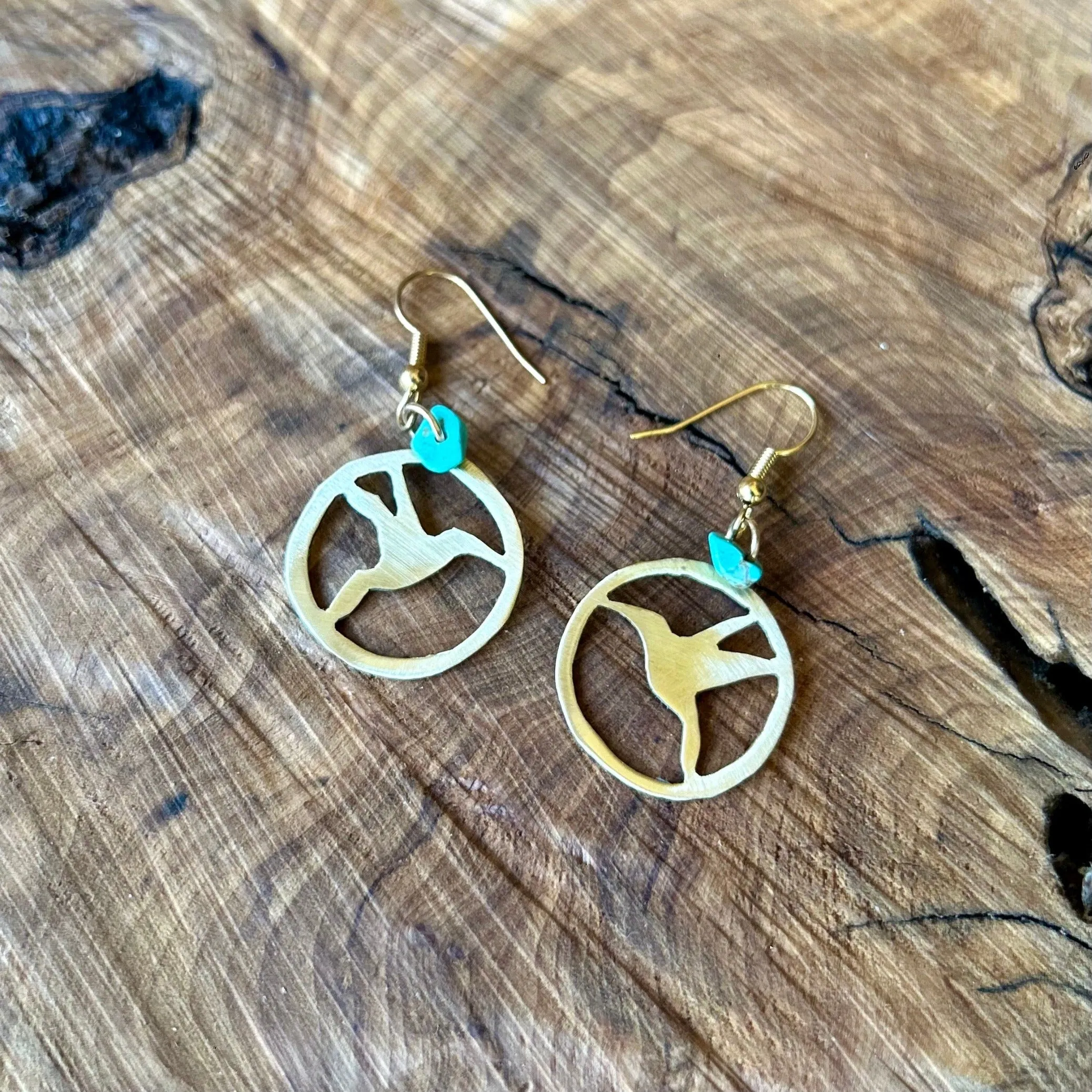 Sunbird of Palestine Outline Earrings