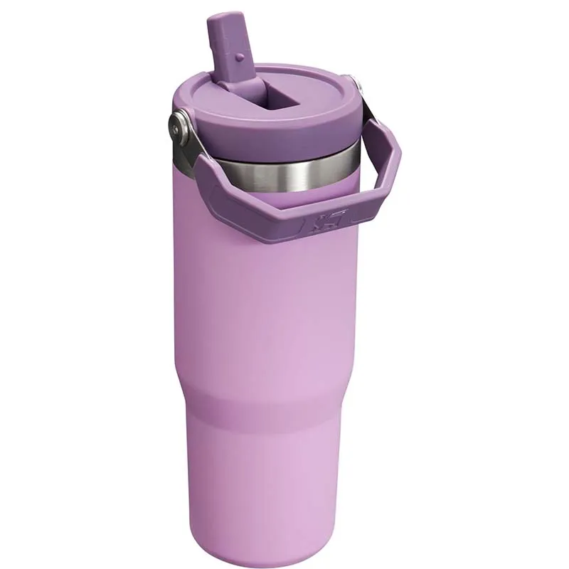 The 30oz IceFlow Flip Straw Tumbler in Lilac