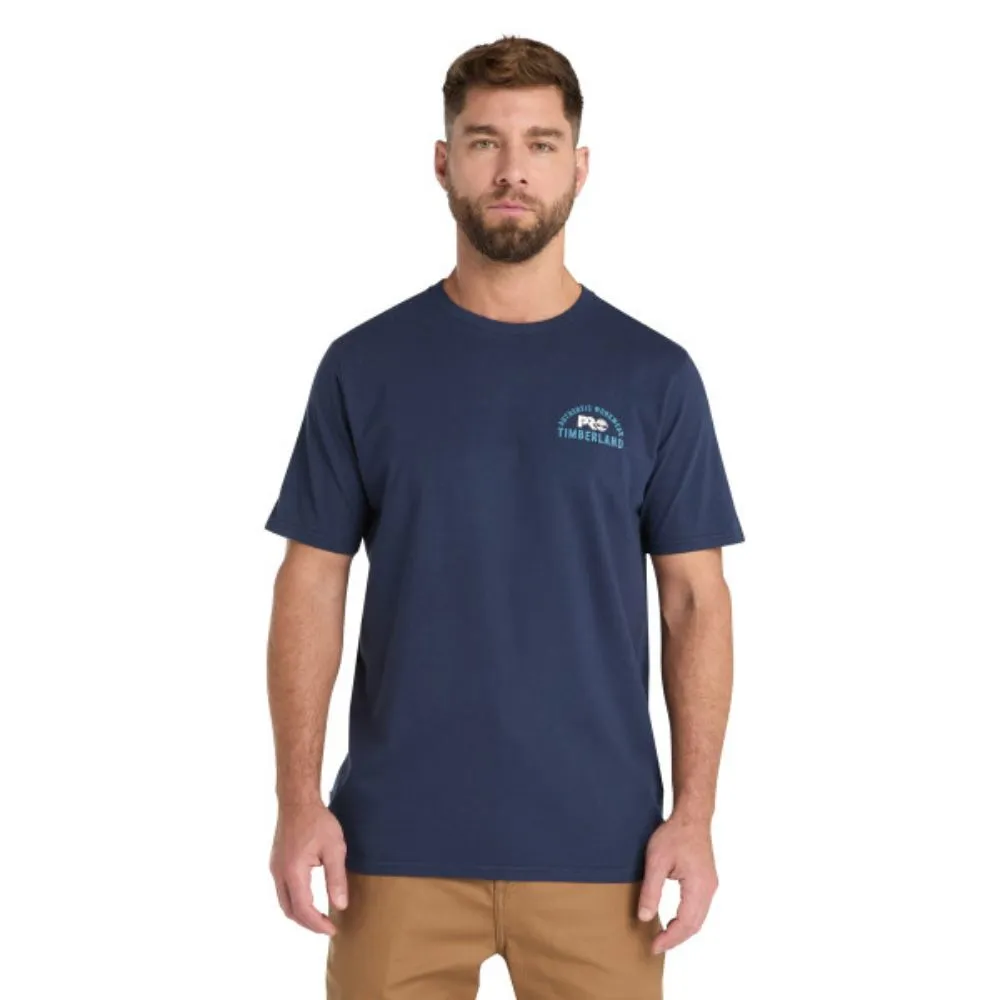 Timberland PRO Men's Short-Sleeve Authentic Graphic Work T-Shirt - Navy