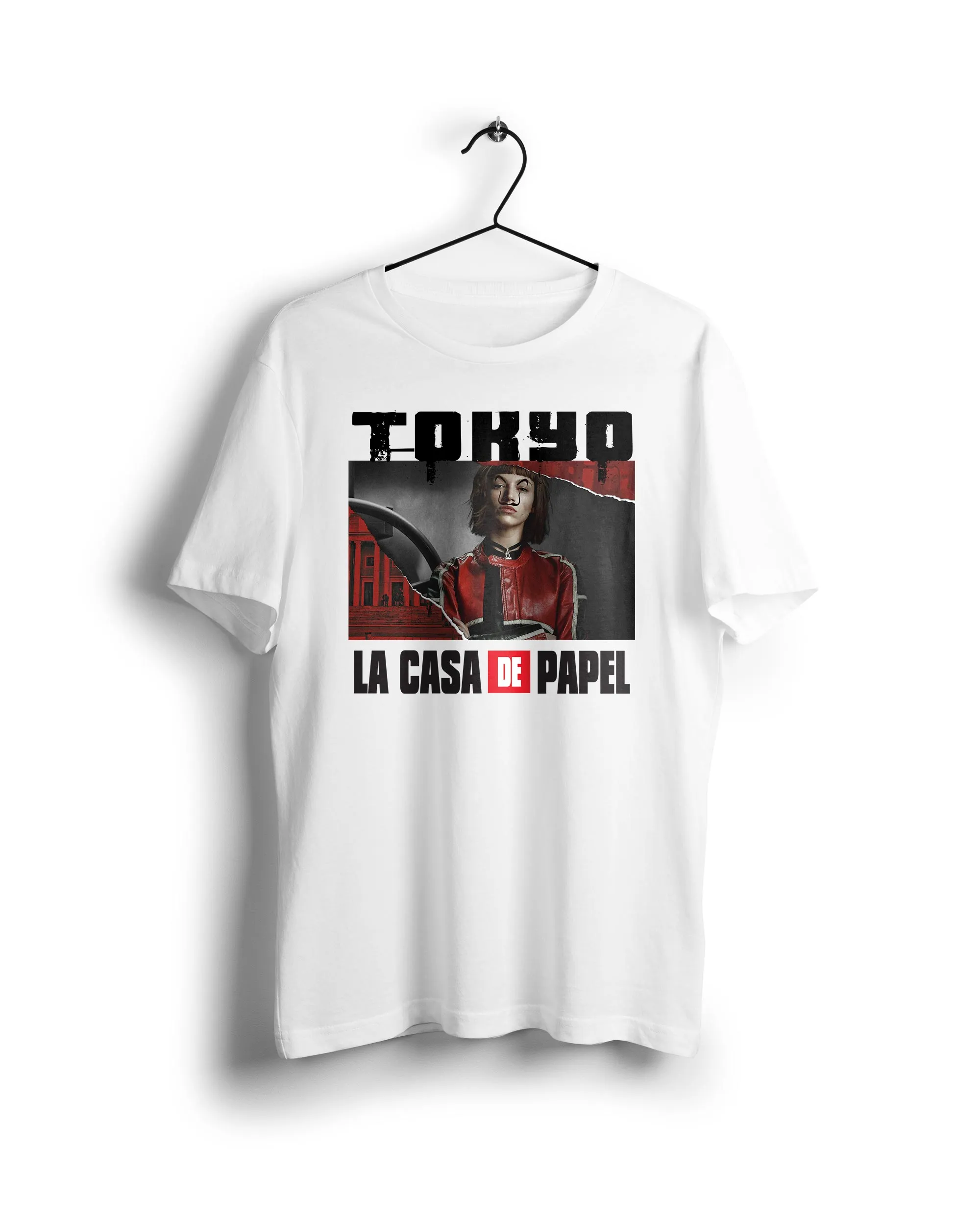 Tokyo La Casa De Papel - Digital Graphics Basic T-shirt White