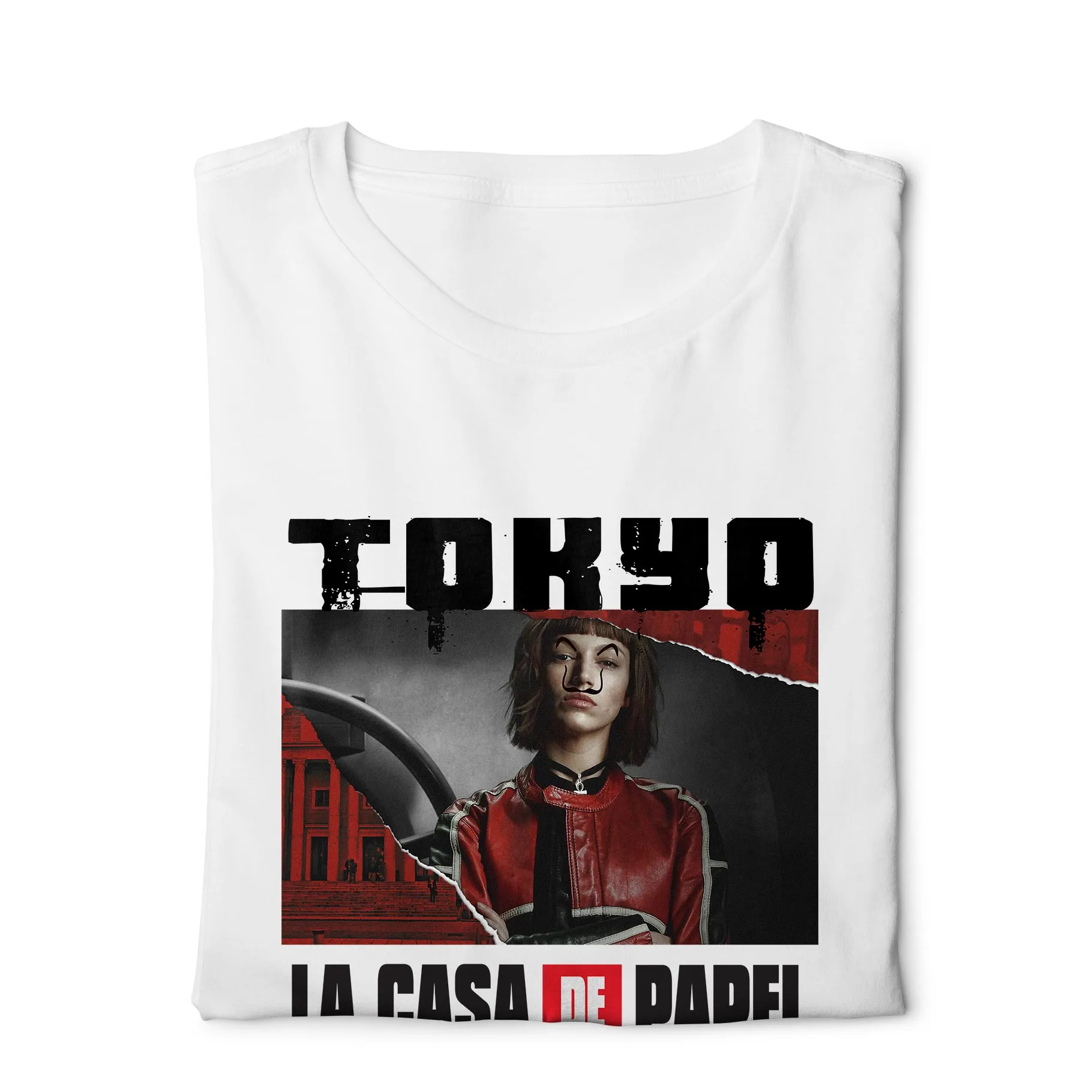 Tokyo La Casa De Papel - Digital Graphics Basic T-shirt White