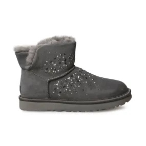 UGG Classic Galaxy Bling Mini Charcoal Boots - Women's