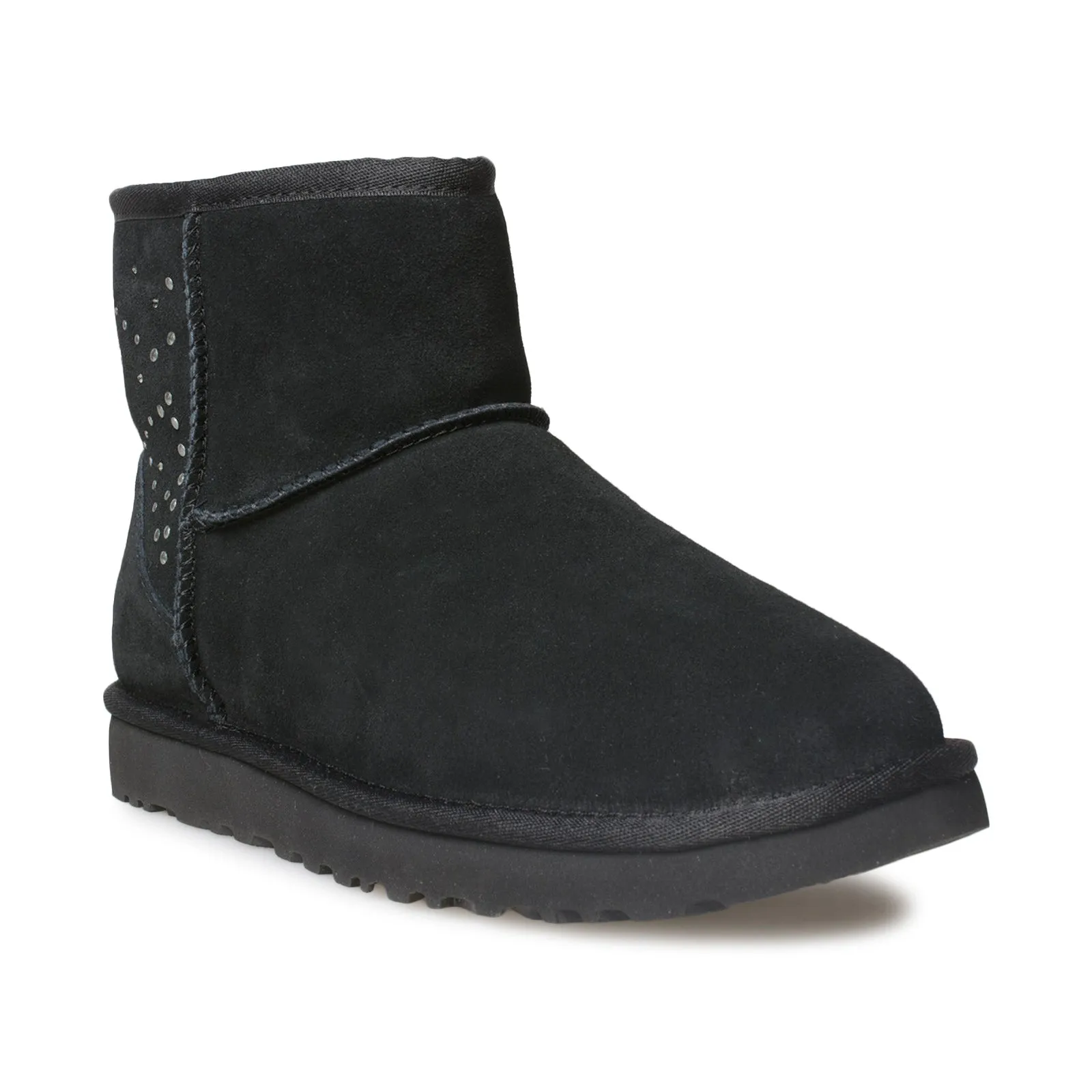 UGG Classic Mini II Studded Black Boots - Women's