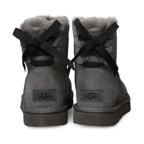 UGG Mini Continuity Bow Charcoal Boots - Women's