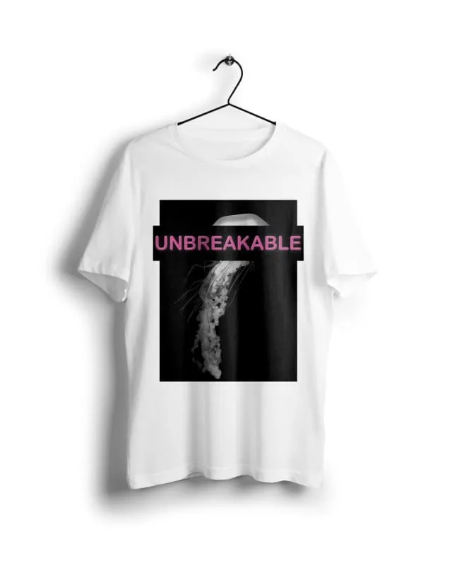 Unbreakable  -Digital Graphics Basic T-shirt White