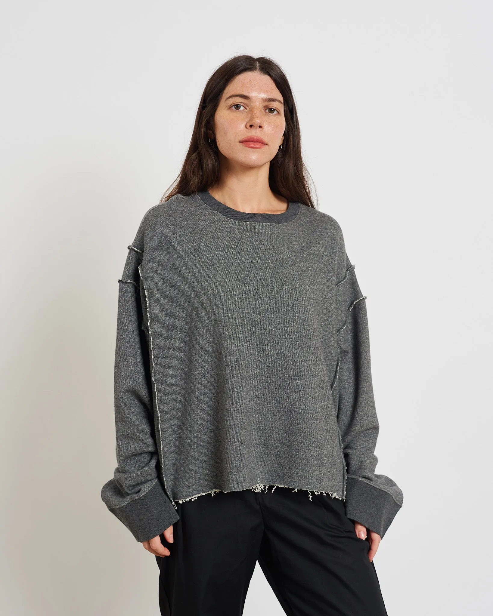 Yuki Rework Sweatshirt in Dark Heather